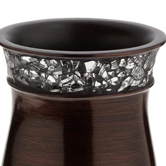 Elite Tumbler Bronze Glass Crystal Trim - Picture 2 of 3